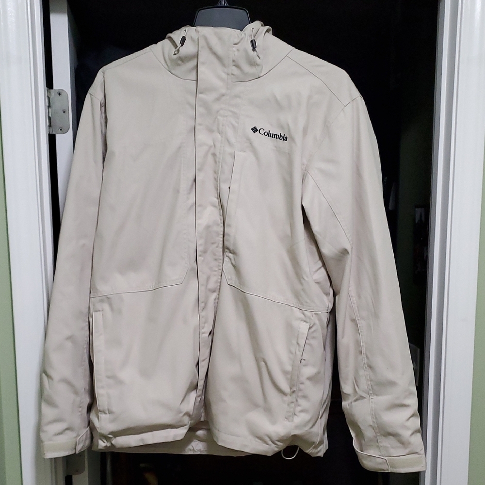 Columbia Men's Interchange Hooded Jacket System XL - Beige